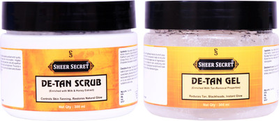 

Sheer Secret De-tan Scrub 300ml and De-tan Gel 300ml(Set of 2)