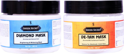 

Sheer Secret Diamond Mask 300ml and De-tan Mask 300ml(Set of 2)