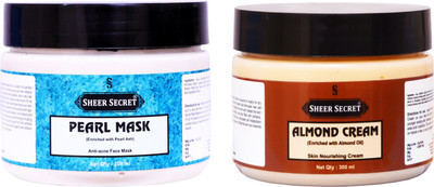 Sheer Secret Pearl Mask 300ml and Almond Cream 300ml(2 Items in the set)