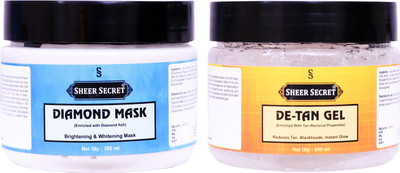 Sheer Secret Diamond Mask 300ml and De-tan Gel 300ml(2 Items in the set)