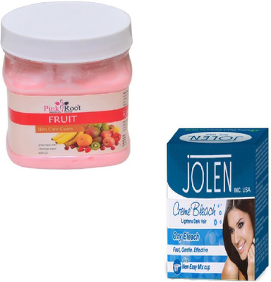 

Pink Root FRUIT CREAM 500GM WITH OXY BLEACH 28GM(Set of 2)