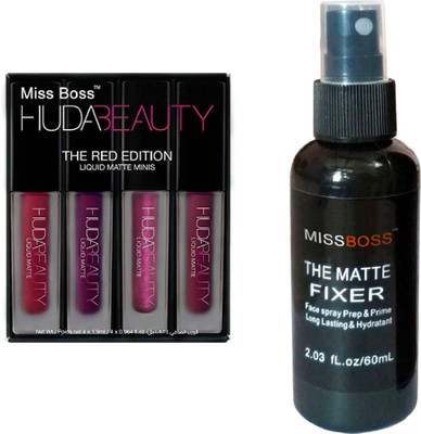 Miss Boss lipstick red edition 16 ml, and 100ml primer combo(Set of 2)