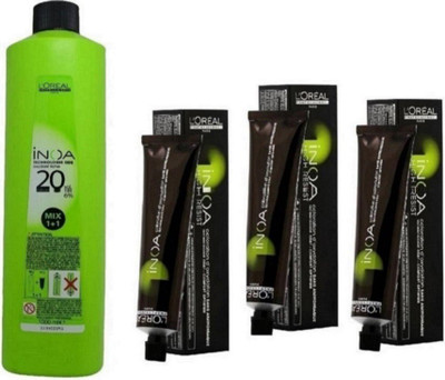 

L'Oreal Paris Inoa Tube No*4,35 with Developer 20Vol Hair Color(Set of 4)