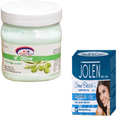 

Pink Root D OLIVE CREAM 500GM WITH OXY BLEACH 28GM(Set of 2)