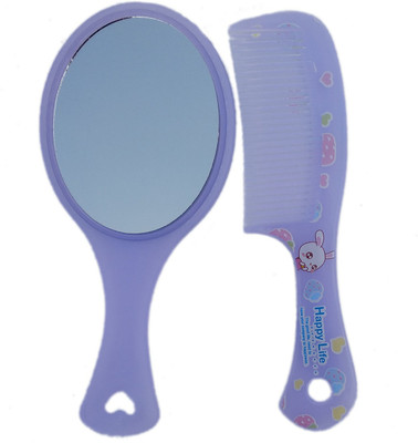

Maahal Mekup Mirror with Comb Set for Women and Girls Gift for Girls, 1 set (Purple)(Set of 1)