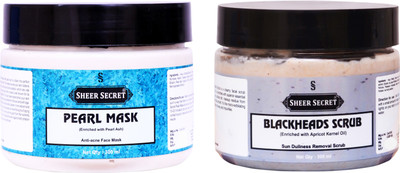 

Sheer Secret Pearl Mask 300ml and Blackhead Scrub 300ml(Set of 2)