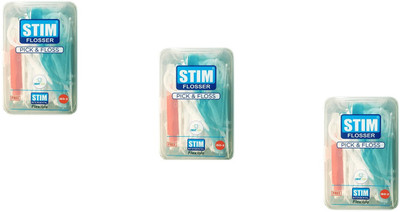 

STIM Flosser : Fixed Floss with Toothpick : Pack of 3(11.2 cm, Pack of 3)