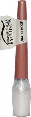 

beauty hub Waterproof Shimmer Glitter Eyeliner (White) 1 Pc X 6 ml(White)