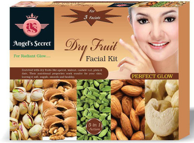 

ANGEL'S SECRET DRY FRUIT FACIAL KIT 80 g(Set of 5)