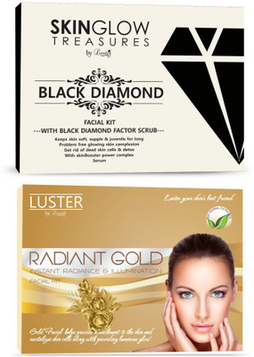 

Luster Black Diamond + Radiant Gold Facial Kit 570 ml