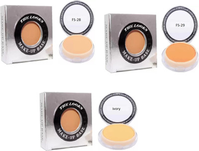 

THE LOOKS Make-up Base Revitalizing Full Cover With Vitamin-E Foundation(Fs-28, Fs-29, Ivory)