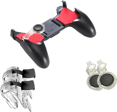 

lifemusic good quality 5-in-1 Shoot Aim Move Buttons Game Control pubg trigger Gamepad Set for PUBG trigger for mobile gamepad 5 in 1|best pubg trigger controller joystick Gaming Accessory Kit(Red, White, Black, For Android, iOS)