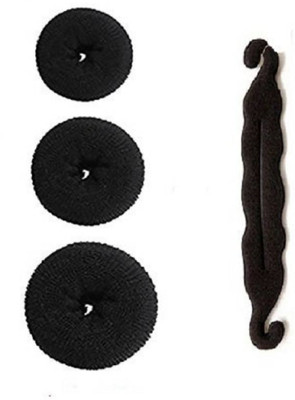 

Osking Hair Styling French Braid Twist Tools Set, Stylish Hair Donut Bun Maker Hair Accessories For Women, Black Hair Accessory Set (Black) Hair Accessory Set(Black)