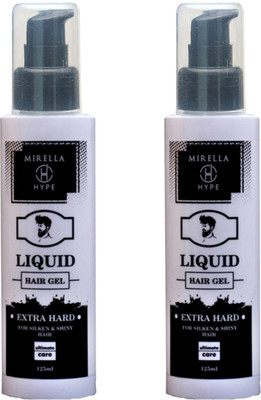 

MIRELLA HYPE combo 2 pack hair gel liquid white Hair Gel(250 ml)