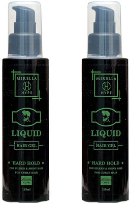 

MIRELLA HYPE combo 2 pack hair gel liquid green Hair Wax(250 ml)