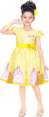 55% OFF on Trendyy Girls Midi/Knee Length Party Dress(Yellow, Cap Sleeve) 55% OFF on Trendyy Girls Midi/Knee Length Party Dress(Yellow, Cap Sleeve)