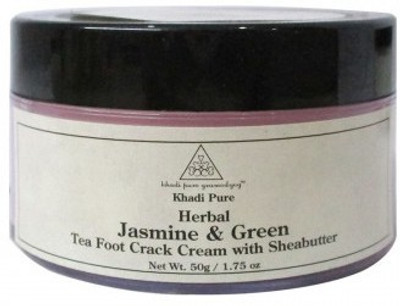 

Khadi Pure Herbal Jasmine & Green Tea Foot Crack Cream with Sheabutter - 50g(50 g)