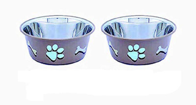 

ELTON Round Stainless Steel Pet Bowl(0.4 L Purple)
