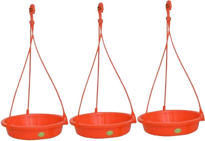 

Vreeny Sparrow Water Feeder & Bird Feeder Round Plastic Pet Bowl(1 L Multicolor)