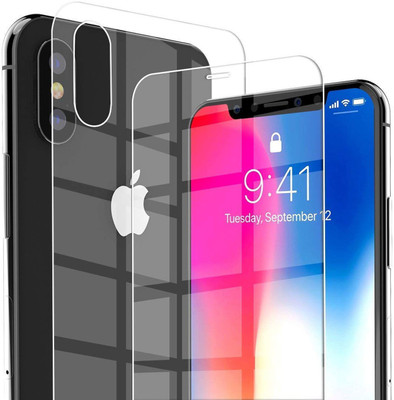 CASE CREATION Front and Back Screen Guard for Apple iPhone XS Max(Pack of 2)