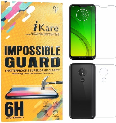 iKare Front and Back Screen Guard for Motorola Moto G7 Power(Pack of 2)