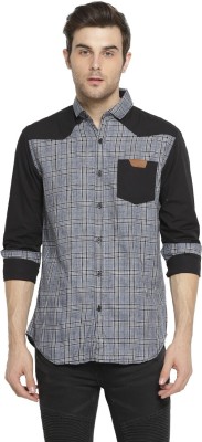 CAMPUS SUTRA Men Checkered Casual Grey Shirt