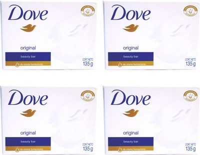 

Dove Imported (Made in Germany) Original Soap Beauty Bar, 135g each (540 g, Pack of 4)(540 g, Pack of 4)