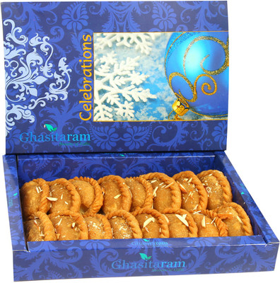 

Ghasitaram Gifts Sugarfree Kaju Gujiya(200 g, Box)