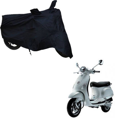 zeeko Two Wheeler Cover for Piaggio(Vespa LX, Black)