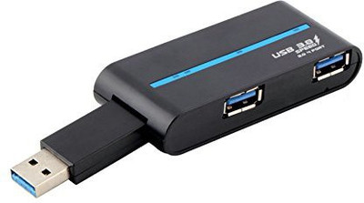 

Buyyart New Portable High Speed 4 Ports USB 3.0/2.0 External Hub Adapter for PC Laptop USB Adapter(Black)