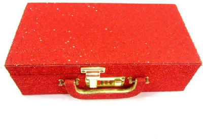 

Crystawings Vanity Box Bangle Box with 2 Rods Vanity Box(Red)