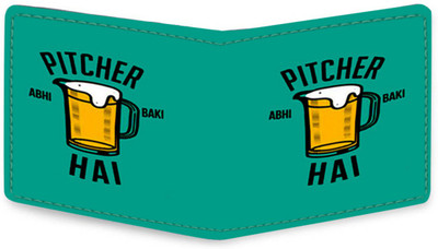 

Shopmania Men Multicolor Genuine Leather, Canvas Wallet(5 Card Slots), Brown