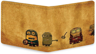 

Shopmania Men Multicolor Genuine Leather, Canvas Wallet(5 Card Slots), Brown