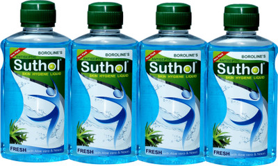 

Boroline's Suthol Fresh Liquid Drop 200ML Combo Pack of 4 (800ML) Antiseptic Liquid(800 ml, Pack of 4)