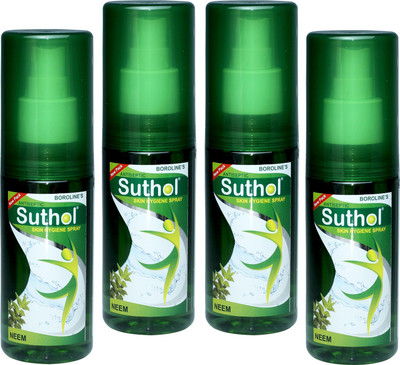

Boroline's Suthol Neem Spray 100 ML Combo Pack of 4 (100MLX4) Antiseptic Spray(400 ml, Pack of 4)