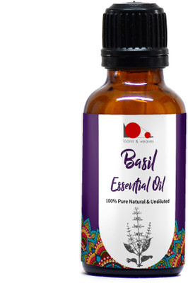 

looms & weaves - 100% Pure, Natural & Undiluted Basil Essential Oil - 30ML(30 ml)