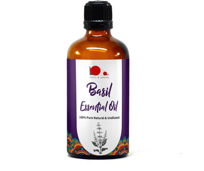 

looms & weaves - 100% Pure, Natural & Undiluted Basil Essential Oil - 100ML(100 ml)