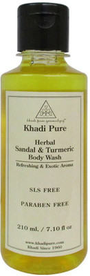 

Khadi Pure Herbal Sandal & Turmeric Body Wash SLS-Paraben Free - 210ml(210 ml)