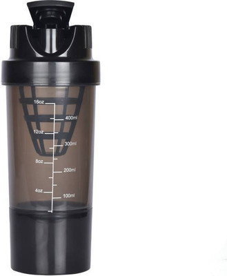 

Emeret Black 500 ml Shaker(Pack of 1, Black)