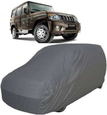 zedaan Car Cover For Mahindra Bolero (Without Mirror Pockets)(Grey, For 2018 Models)