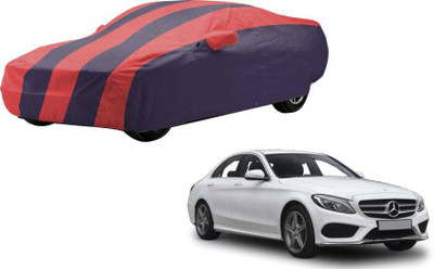 ANLOPE Car Cover For Mercedes Benz C220 (With Mirror Pockets)(Red, Blue)