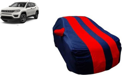 COVERPLANET Car Cover For Jeep Jeep (With Mirror Pockets)(Red, Blue)