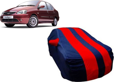 ANLOPE Car Cover For Tata Indigo eCS (With Mirror Pockets)(Red, Blue)