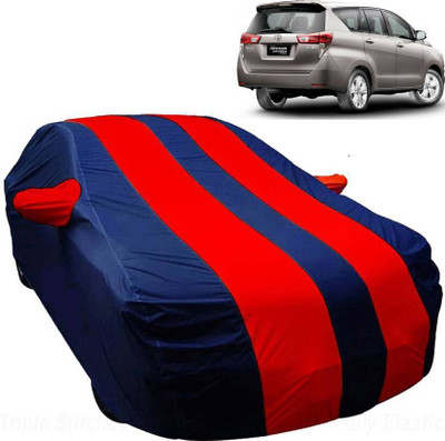 AUTO STAR Car Cover For Toyota Innova Crysta (With Mirror Pockets)(Red, Blue)