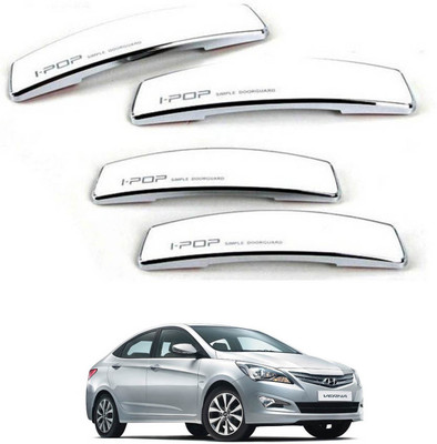 I Pop Plastic Car Door Guard(White, Pack of 4, Hyundai, Fluidic Verna)