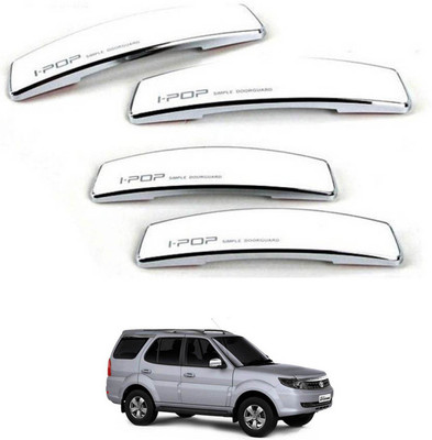I Pop Plastic Car Door Guard(White, Pack of 4, Tata, Safari)