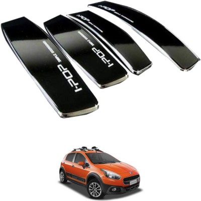 I Pop Plastic Car Door Guard(Black, Pack of 4, Fiat, Avventura)