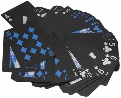 Triangle Ant Classic Plastic Waterproof PVC Playing Cards Set-Pack Of 1(Black)