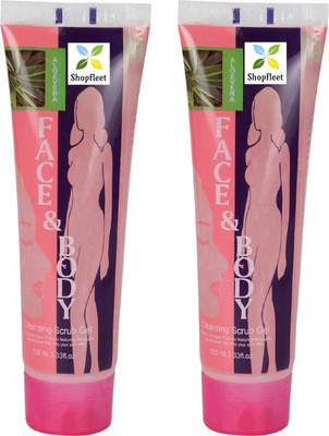 

Shopfleet Pack of 2 Aloevera Face and Body Cleansing Scrub(200 g)