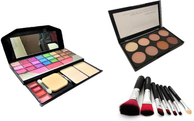 

Miss Boss fashion makeup and kb concealer and hk 7 black brush combo(Set of 2)